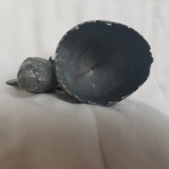 Vintage silver plated Egg Cup Holder Bird Spoon Ornithology Collectible wishbone - Picture 10 of 11